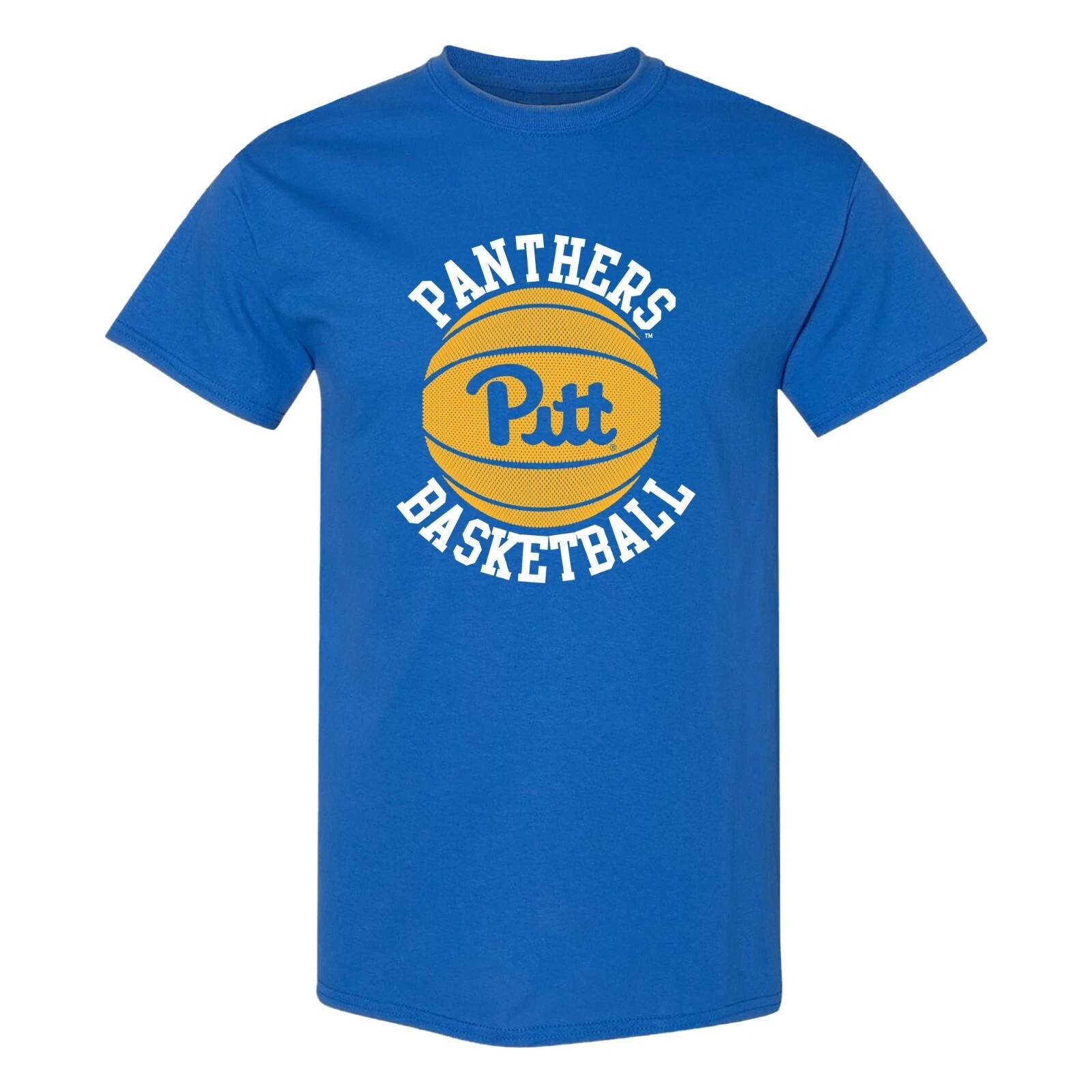 Pittsburgh Panthers Basketball Circle Logo T-Shirt - Royal 2XL