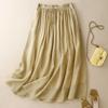 Elastic Waist Wide Leg Loose Double Layer Skirt