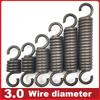 Spring Steel Single Hook Spring Tension Spring Wire Dia 3.0mm Outer Dia 16/20/25mm Length 50/100/110/120/130/150/160/180/200/280