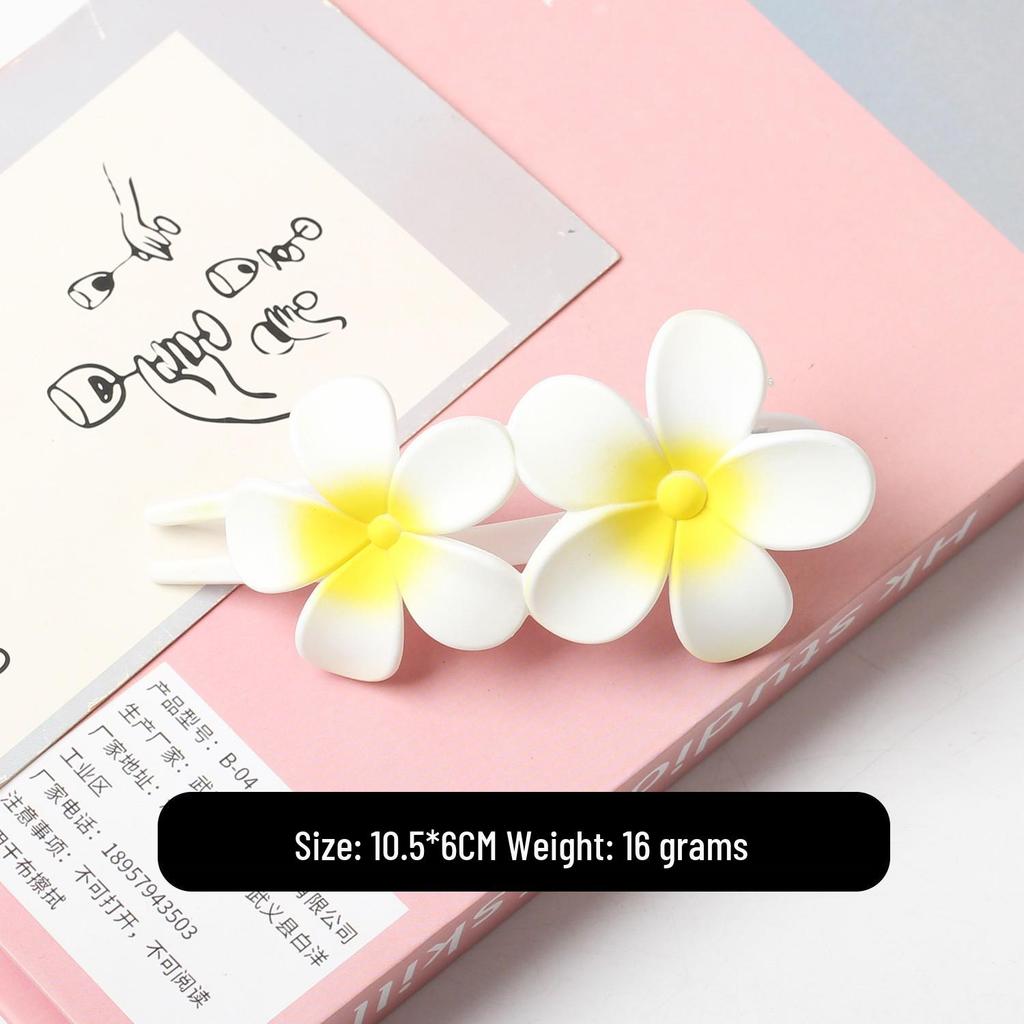 Elegant Matte Flower Updo Duckbill Hair Clip for Women