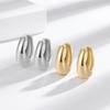 Elegant Gold-Plated Copper Hoop Earrings with Versatile Backs for a Sophisticated Look