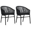 Day and Night - Day and Night Garden Chairs 2 Units Black Synthetic Rattan