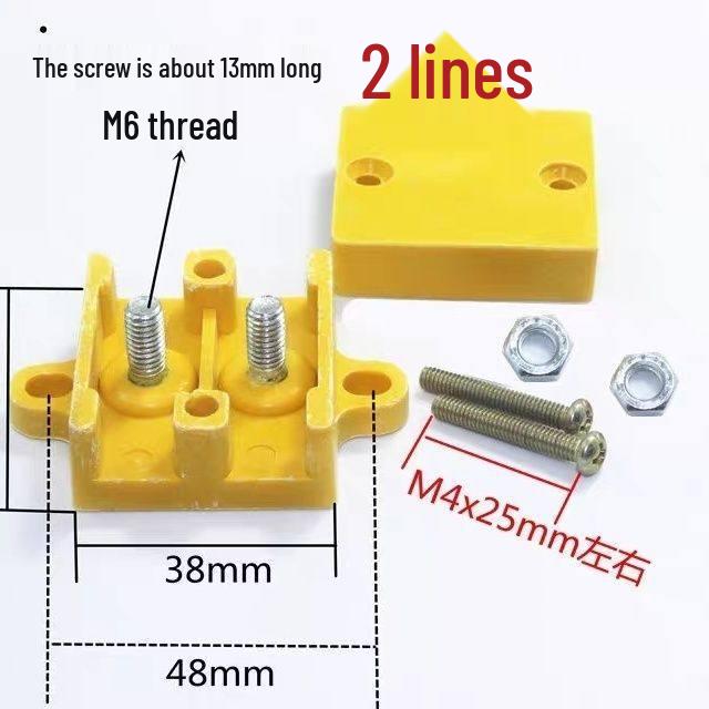 

M8/M6 EV Wiring Box Controller Terminal High-Temp-Resistant Bakelite Connector Block