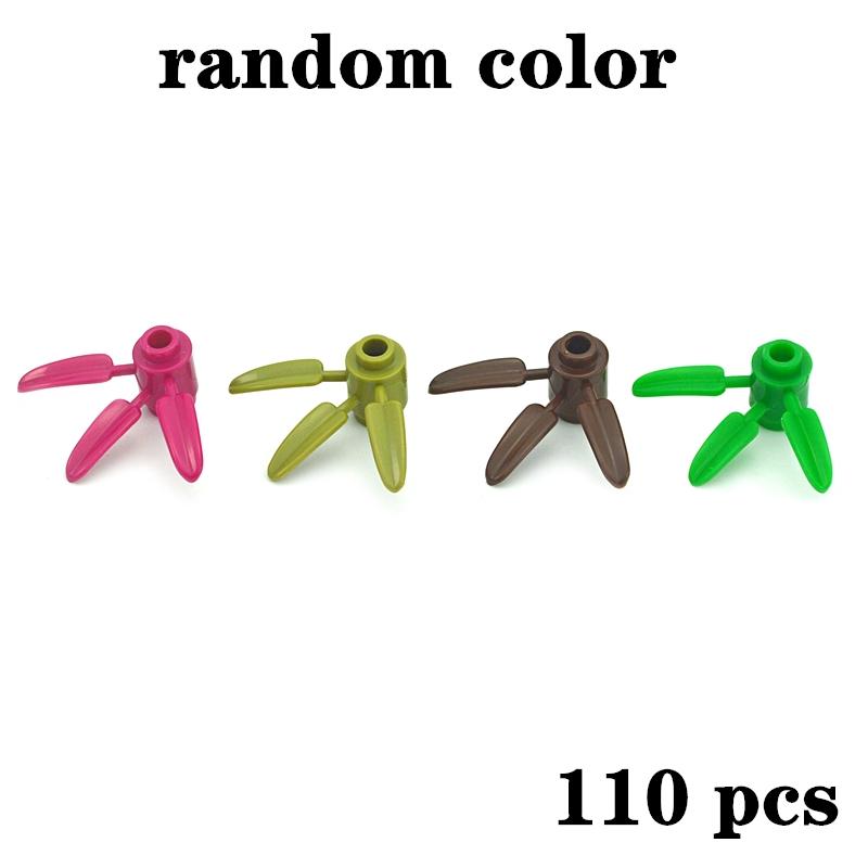Locking creative Blocks MOC Parts Plant Tree Leaf Flower Rockery Building Block Coconut Tree Leaves 30176 3741 32607 For Friend