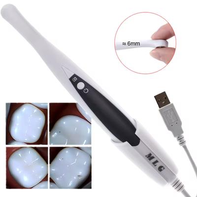 Supermini Lens 6mm zubní USB CMOS intraorální kamera HD 8,0 megapixelů 6 bílých LED zubařský nástroj Zubní endoskop