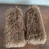 Women's Furry Leg Warmers Plush Fuzzy Boot Covers Toppers for Winter Fashion Costume Parties Thermal Leg Gaiters Socks