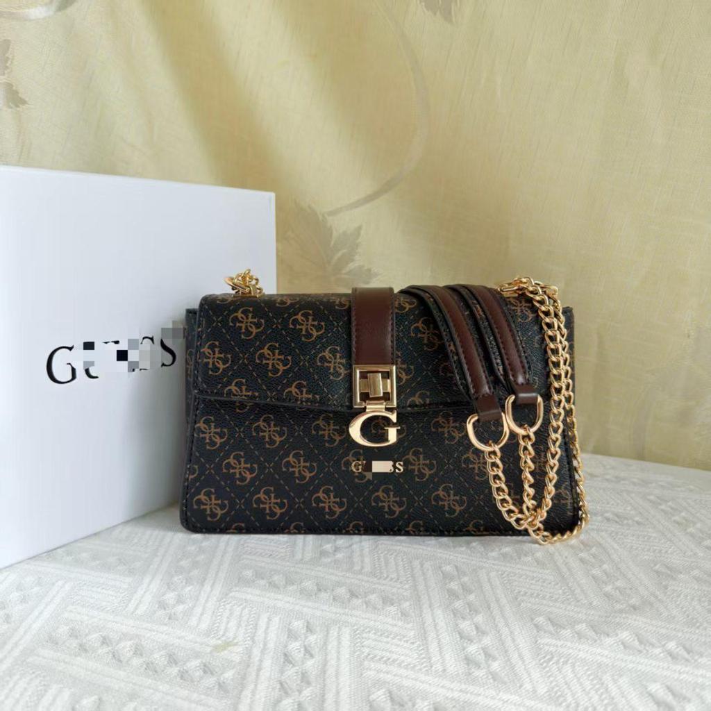 Guess Home Neue Mode G-Print Kleines Quadratisches Ketten-Klappen-Crossbody-Schultertasche