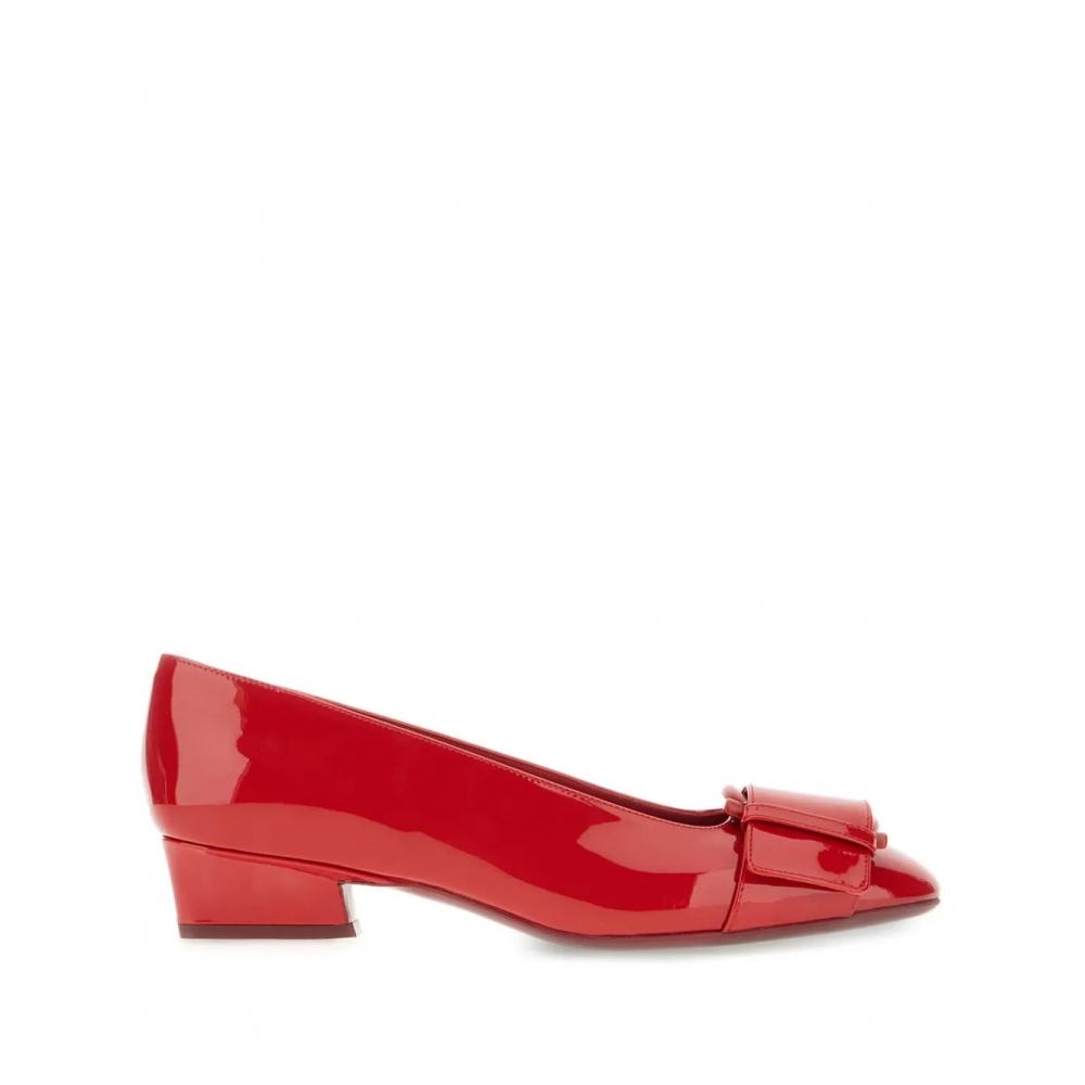 Salvatore Ferragamo Ferragamo Ornament Pump Red