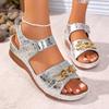 Large Size Open-toed Wedge Sandals Women's Spring and Summer New Comfortable and Lightweight Fashion Cool Slippers Women