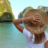 Leisure Letter Embroidery Straw Hat Summer  Big Brim Sun Hats Lady Shade Panama Beach Hat Cap