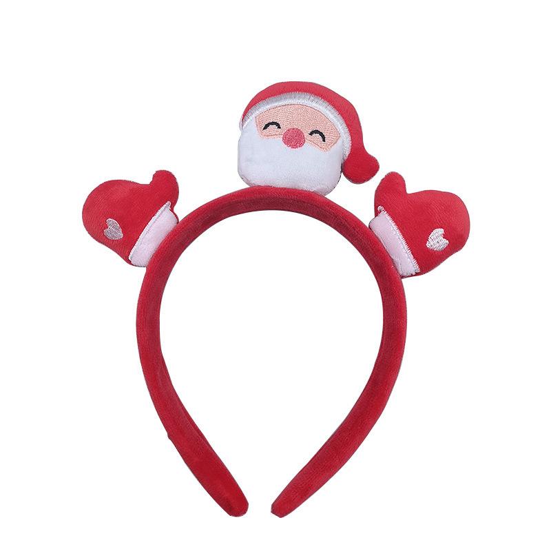 Women's Cute Santa Plush Headband - Red Christmas Hair Accessory