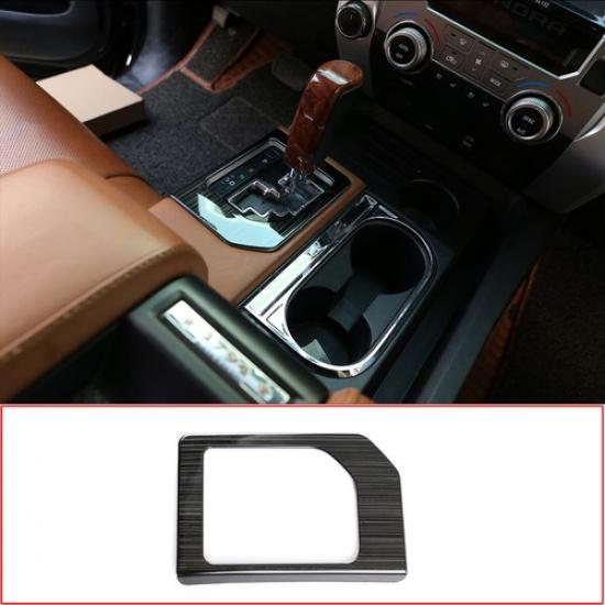 For Toyota Tundra 2014- Black titanium Inner Gear Shift Box Panel Cover Trim