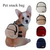 Hunde Rucksack Weiche Haustier Snack Tasche Welpe Niedlich Schultasche Praktisch Große Kapazität Tragbare Haustiertragetasche Outdoor Haustierbedarf
