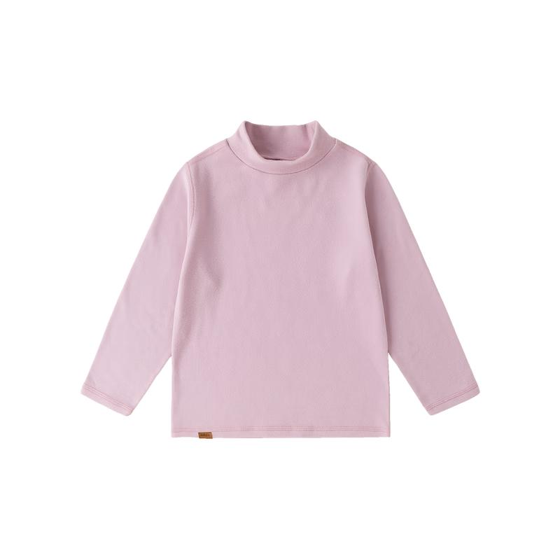 Kids Brushed Half-High Collar Long-Sleeve T-Shirt