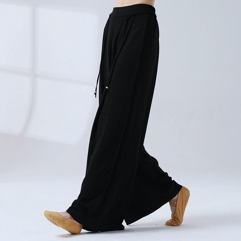 Women's Classical Loose Straight Wide-Leg Dance Pants | Daily Practice Flared Body Training Costume for Modern Dance