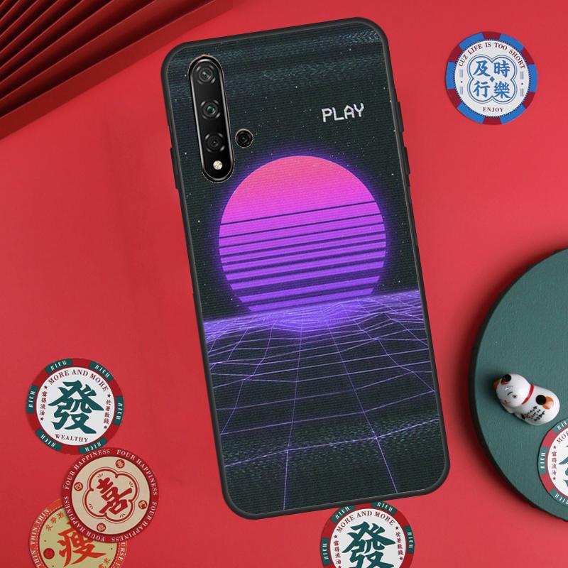 Synthwave Retro 80s Neon For Huawei Nova Y73 Y72 Y61 Y91 Y90 Y70 Y60 12s 12i 11i 8i 9 10 SE P60 Pro P30 P40 Lite Case