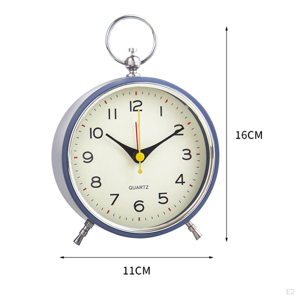 Alarm Clock Analog Clock, Mechanical Creative Bed Shaker with Light for Bedroom Home