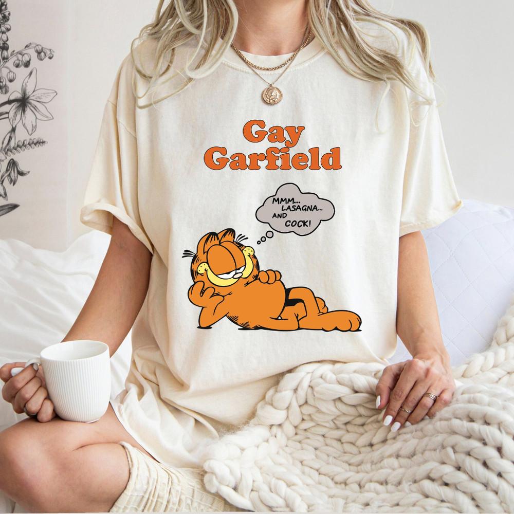Funny Garfield Vintage T-Shirt S–5XL Unisex T-Shirt XXL