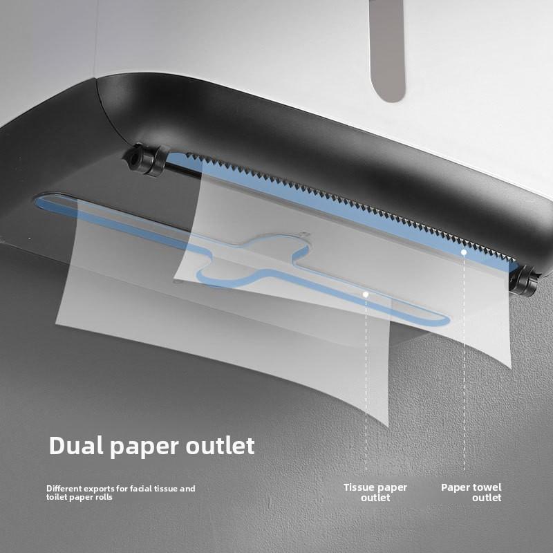 Bathroom Tissue Box Toilet Storage Toilet Paper Holder Tissue Dispenser Toilet Paper Box Wall-Mounted Waterproof Roll Paper Holder