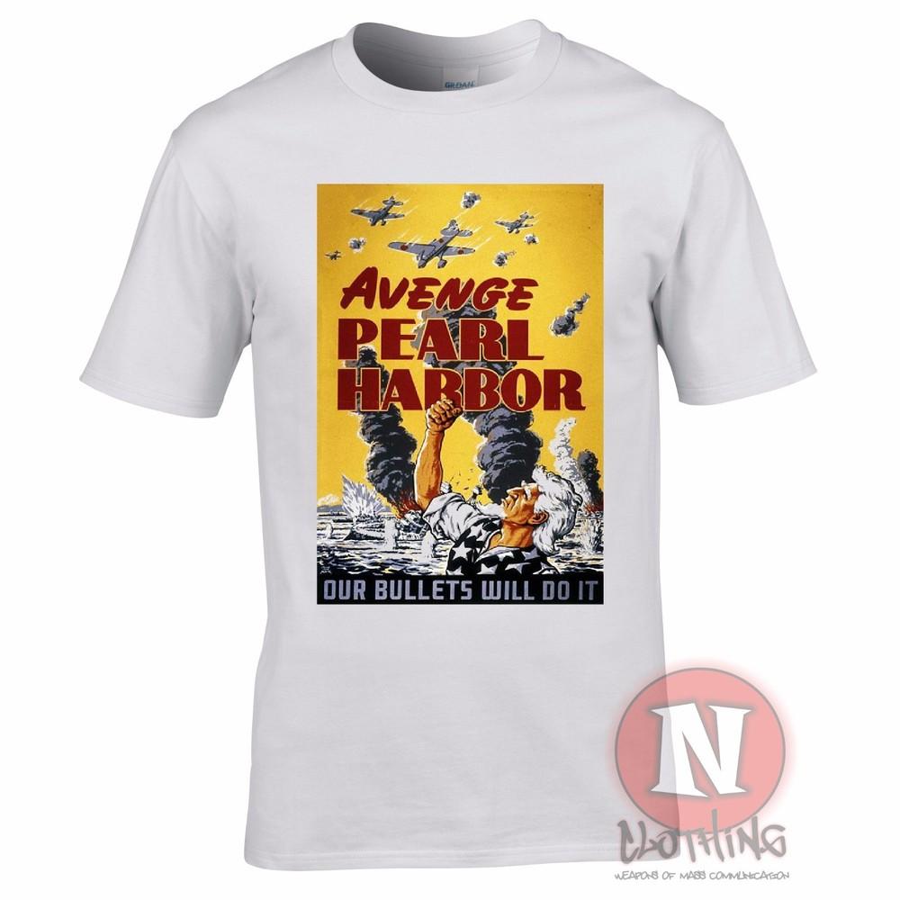 Avenge Pearl Harbor T-shirt World War 2 USA Propaganda Military History Harbour