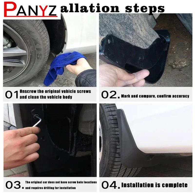 4x For Volkswagen Passat VW B6 R-LINE CC B8 2006- Front Rear Anti-splash Upgrade Mudguards Fender Mudflap Car Accessories