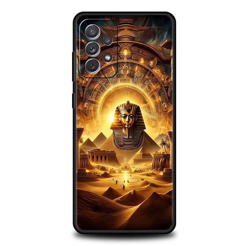 Ancient Egypt Egyptian God pyramid Case For Samsung A15 A13 A51 A71 A41 A31 A21S A03S A05 A35 A55 A23 A25 A33 A53 A73 5G Cover