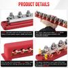 24V Power Distribution Block M10 Termianl Bus for Automotive Boat Car Terminal Block Negative Bus Bar 24V 600A Terminal Block
