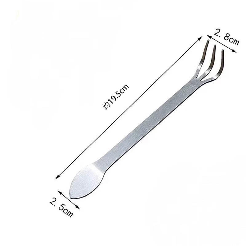 Bonsai Stainless Steel Double-Headed Rake & Soil Loosening Tool Stainless Steel Bonsai Rake
