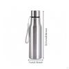 Stainless Metal Water Bottle Minimalist Design Insulated Travel Mug with Strap Portable