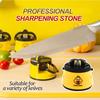 Small Yellow Duck Mini Suction Cup Sharpener Professional Suction Cup Kitchen Chef Knife Grinding Scissors Home Sharpener Stone