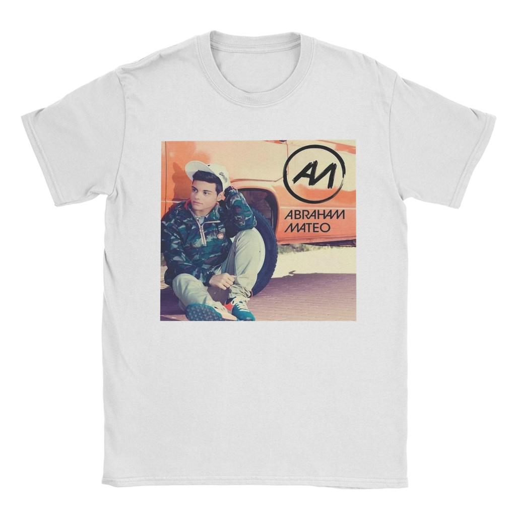 Rapper Abraham Mateo Album Unisexs T Shirt Fun Tee Shirt Short Sleeve Crewneck TShirts Cotton Classic Tops