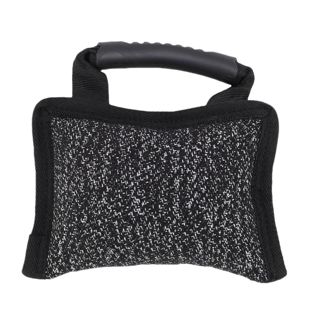 Linen Fabric Dog Bite Target Black Dog Training Toy Dog Molar Toy Dog Tug Toy  Interactive Play