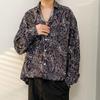Heren bloemenoverhemd - Japanse en Koreaanse stijl, lente/herfst, trendy retro Hong Kong-stijl, casual all-match jas