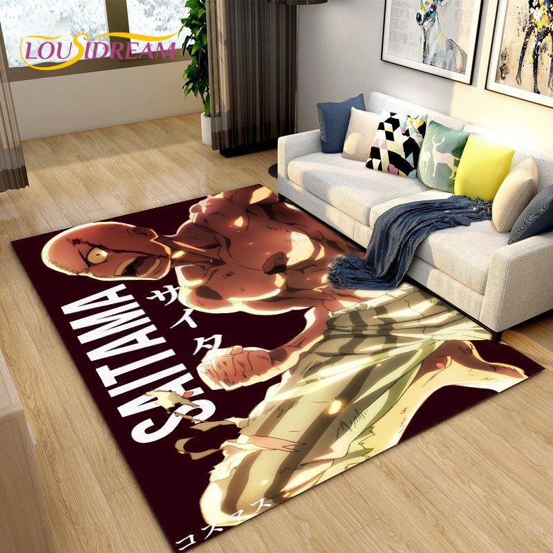ONE PUNCH MAN, Anime Cartoon Area Rug,Carpets Rug for Living Room Bedroom Sofa Doormat Decoration,Kids Play Non-slip Floor Mat