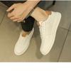 Small White Shoes Men's Summer Breathable Comfortable Fashion Hundred Matching Men's Casual Leather Shoes Men's White Shoes Sports Board Shoes