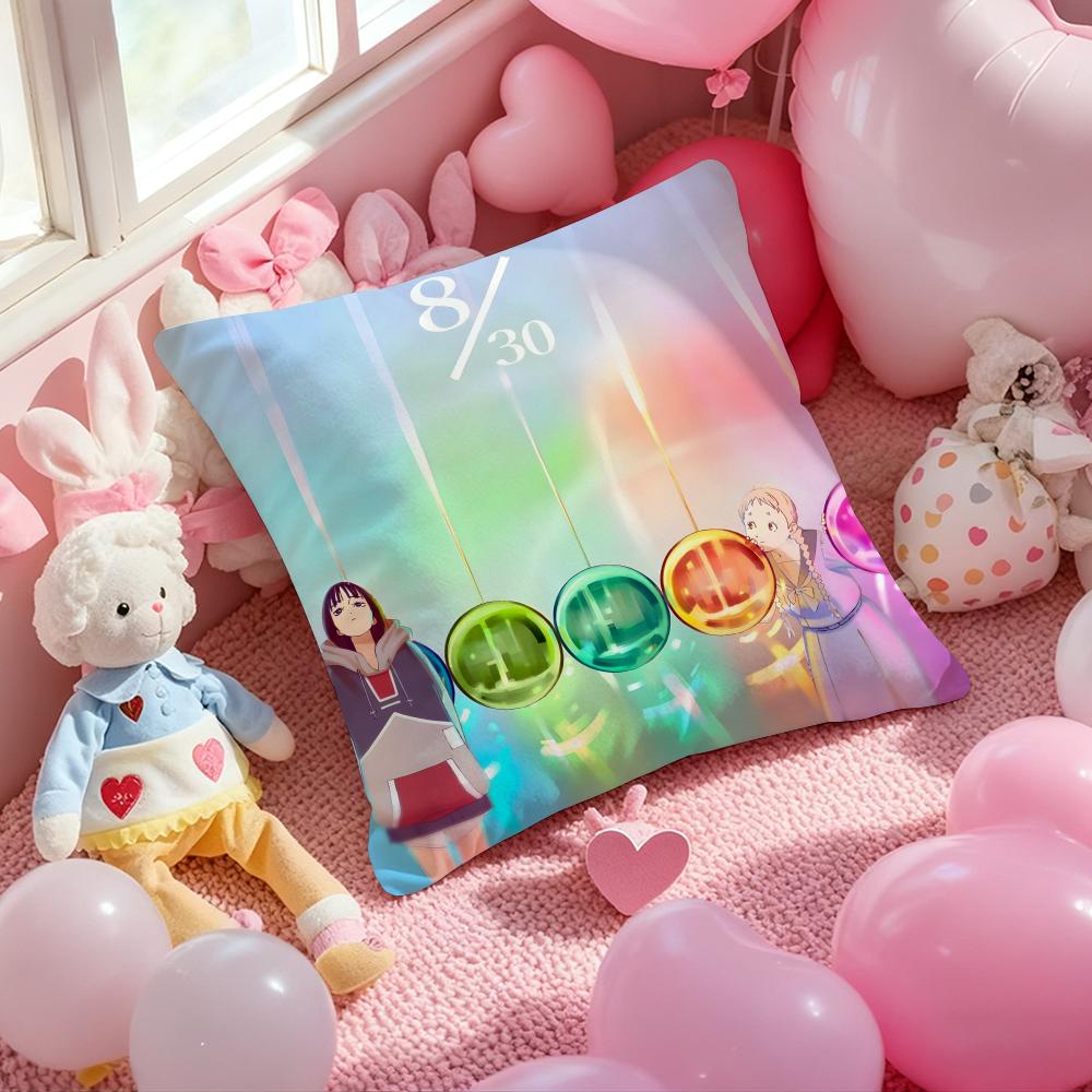 The Colors Within Anime Cushion Cover Pattern Printed Pillowcase for Living Room Sofa Cushion Cover & Bedroom Decor