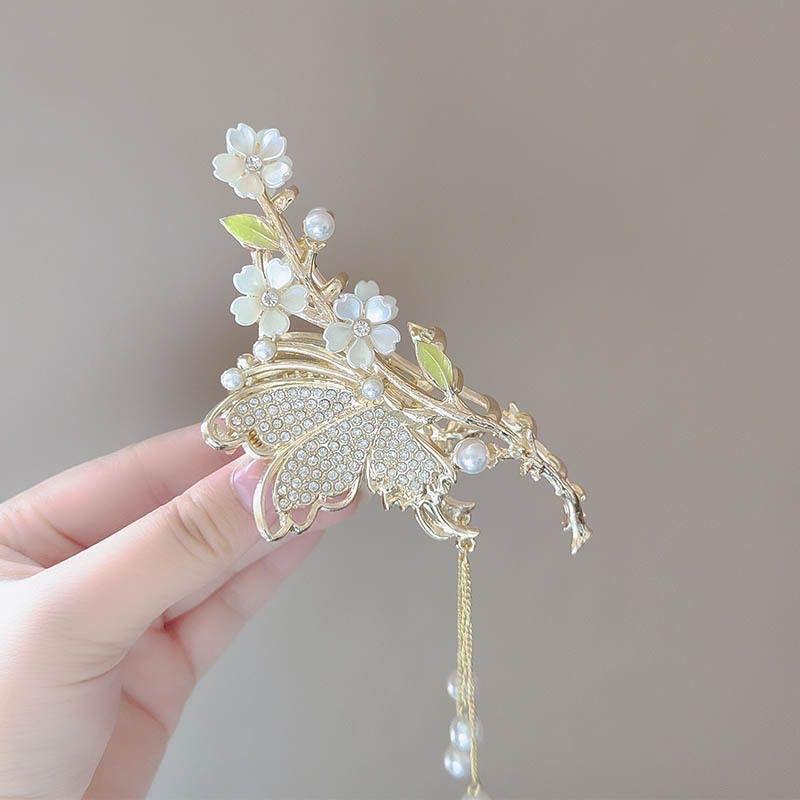 Alloy Womens Back-of-Head Grabber Large High-End Hair Claw Clip Summer 2026 Shark Clip Headpiece Japan and Korean Style