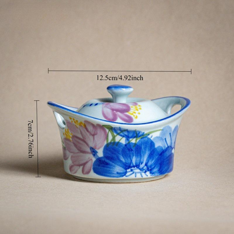 

New High Temperature Underglaze Color Jingdezhen High Temperature Handmade Hand-painted Home Creative Stew Pot for Yuanbao Stew