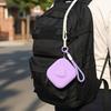 Love Heart Storage Bag Silicone Coin Purse Wallet With Weaving Lanyard Portable Data Cable Earphone Organizer Key Pouch
