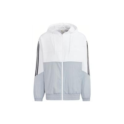 U Essential Woven Color-Block Stripe Jacket Men Jackets White HN2423