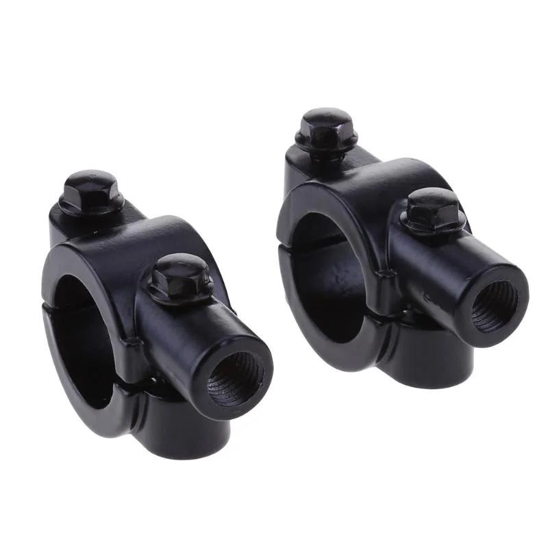 2pcs Motorcycle Handlebar Metal Rear View Mirror Mount Holder Accessories Motor Clamp Bracket