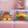 classic cartoon Hey Duggee Cushion Cover Soft & Easy-Wash Pillow Case – Versatile for Couch, Bed, Travel and Office