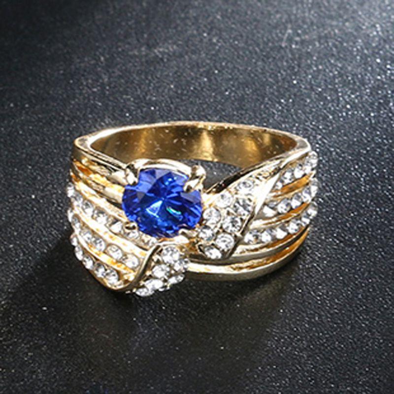 Stunning Fashionable Crystal Ring In [insert Color] For Elegant Lady's Party Jewelry