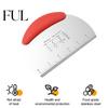 Effortless To Use Dough Cutter Stainless Steel Bench Scraper Double-scale Design Pastry Non-Slip Handle Tool for Home Food-grade