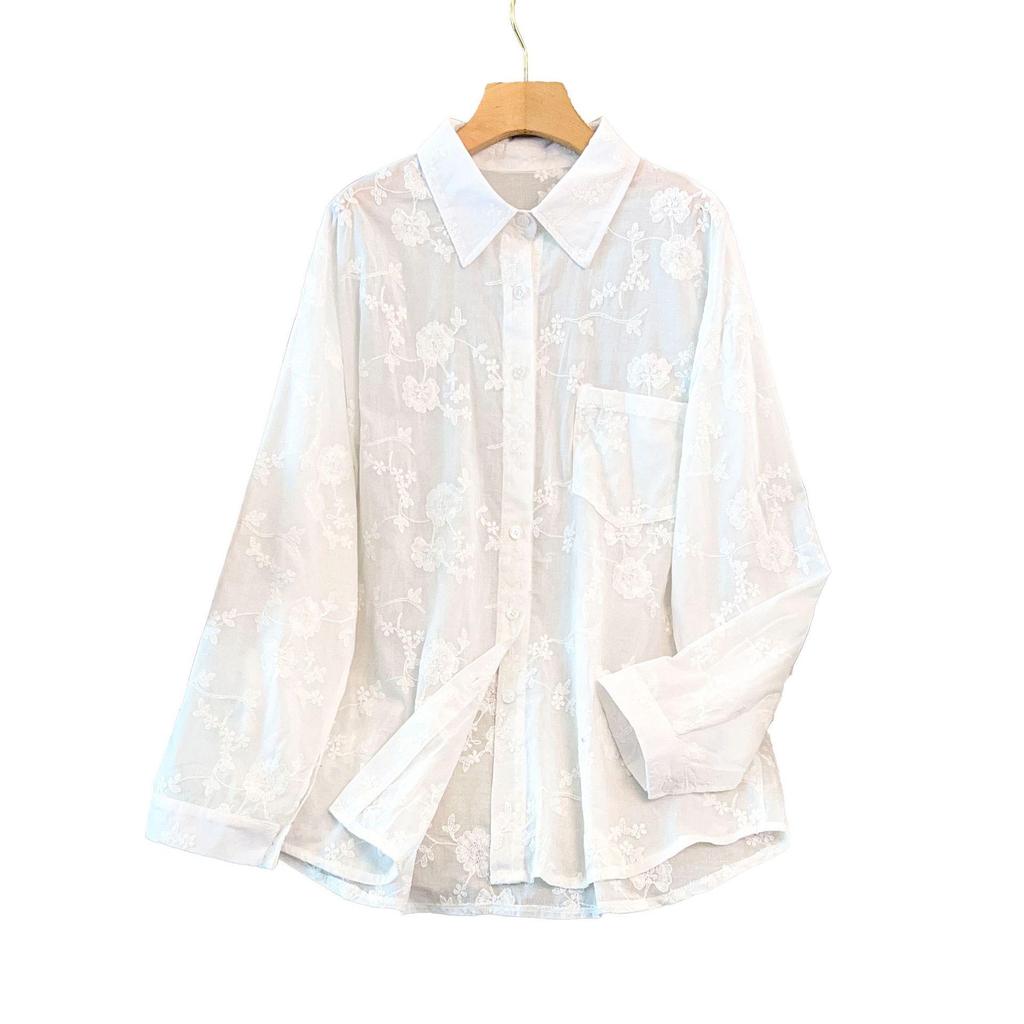 Plus Size Casual Slimming Long-Sleeve Shirt for Women