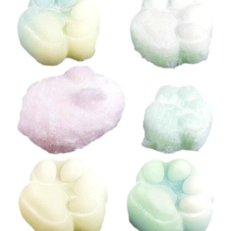 Set Jucării Adeziv Siliconic Epoxidic Super Moale cu Pudră Anti-Adezivă și Fulgi de Cocos Mochi DIY