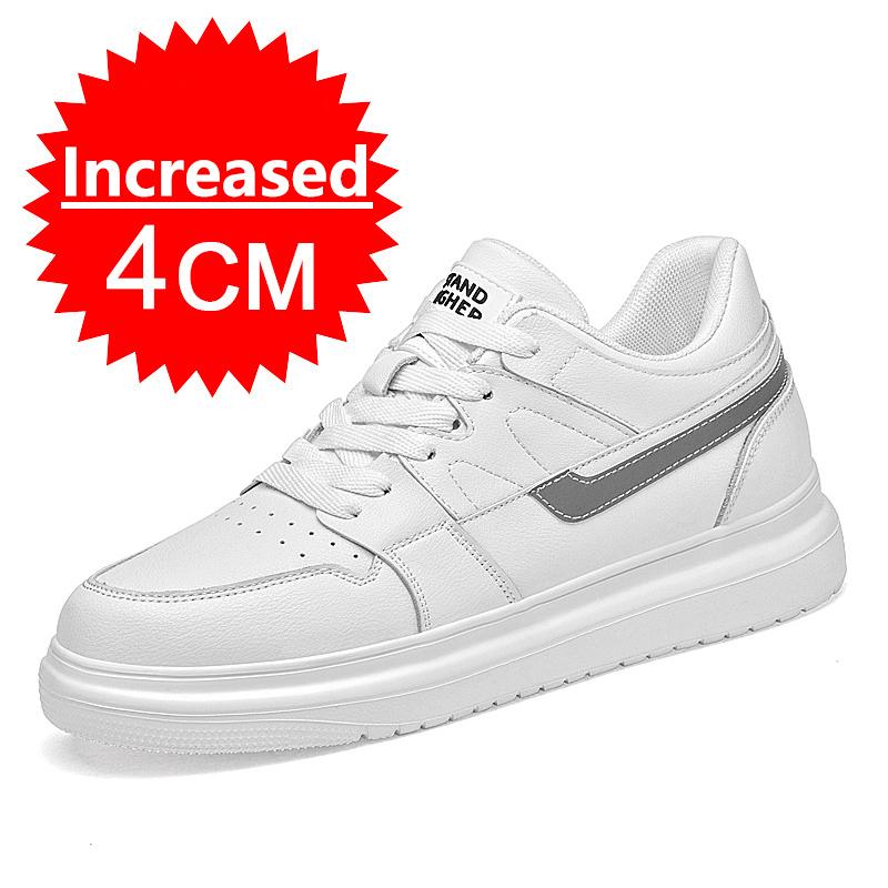 New Men's Inner Heightening Shoes Leather Sports Casual Shoes Invisible Height Increasing Shoes Men Sport Elevator 6CM 8CM 10CM