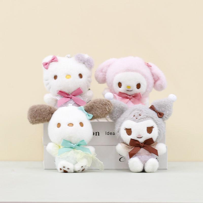 Charming Sanrio Plush Doll Keychain With Kuromi My Melody And Cinnamoroll Style