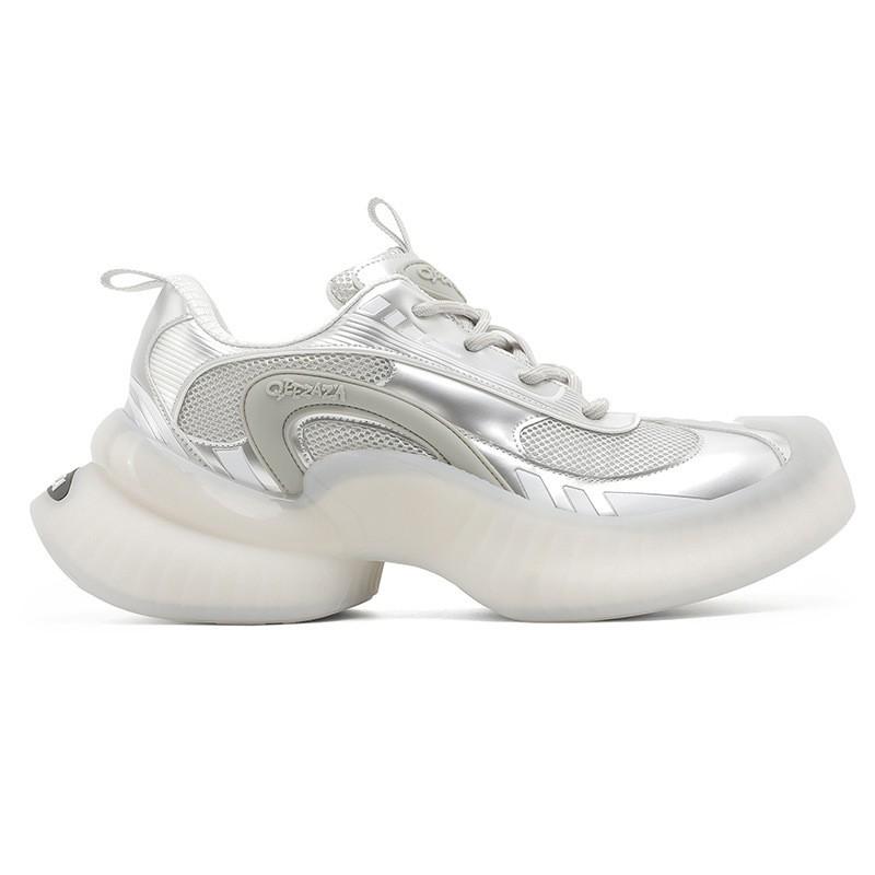 Unisex Chunky Platform Sneakers 6cm Height Increase Casual Running Shoes Breathable Mesh Upper TPU Sole
