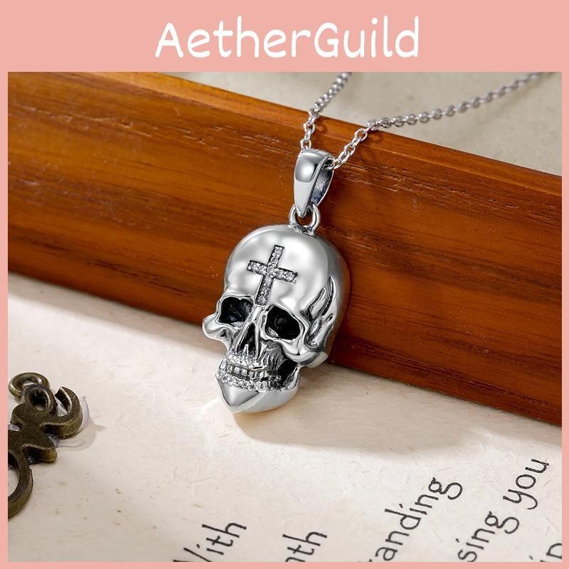 Punk Rock Skull Cross Jewelry Rhinestones Halloween Costume Decoration Accessory